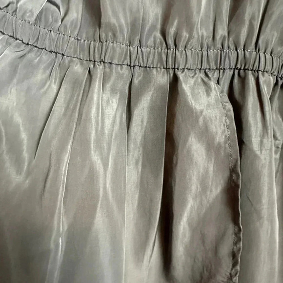 Pink Martini grey short sleeveless racerback dress elastic waist back overlap - Picture 5 of 7